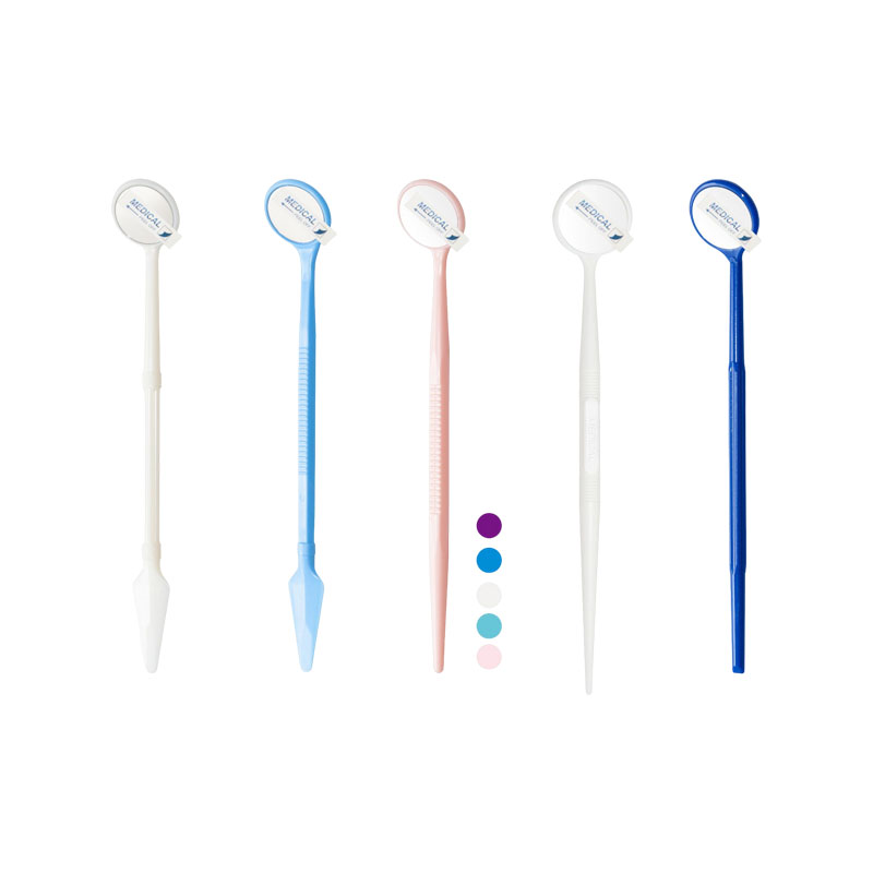 Miroir buccal jetable blanc dentaire de miroir dentaire de norme élevée Miroir buccal jetable blanc dentaire de miroir dentaire de norme élevée