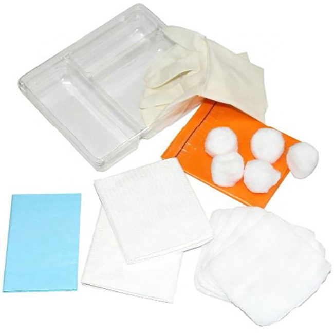 Kit de pansement de base Kit de procédure jetable médical Kit de pansement de base Kit de procédure jetable médical
