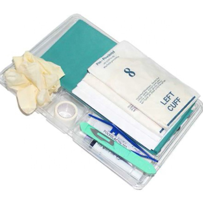 Kit de pansement de base jetable Kit de procédure médicale Kit de circoncision masculine stérile Kit de pansement de base jetable Kit de procédure médicale Kit de circoncision masculine stérile
