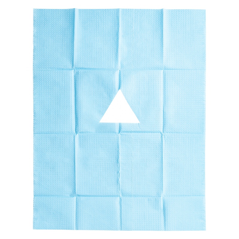 Drap de protection d'examen jetable fenestré étanche dentaire Drap de protection d'examen jetable fenestré étanche dentaire