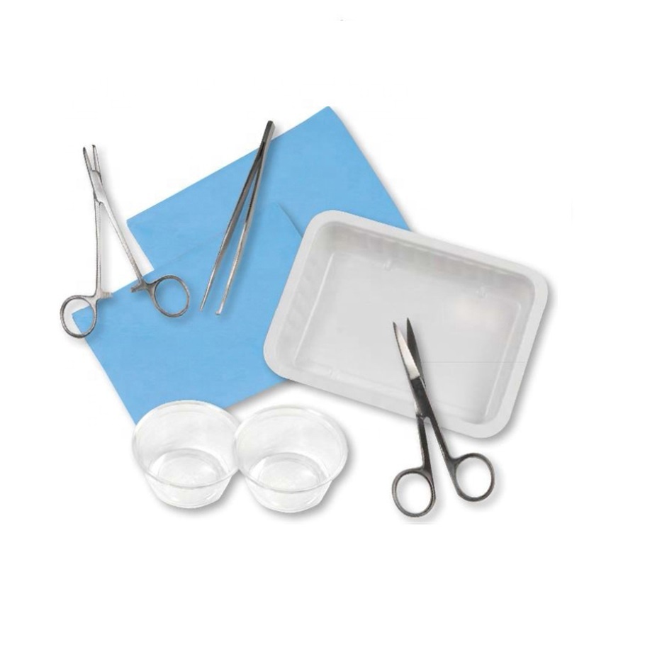 Pack de pansement de base stérile jetable ensemble de suture emballage chirurgical