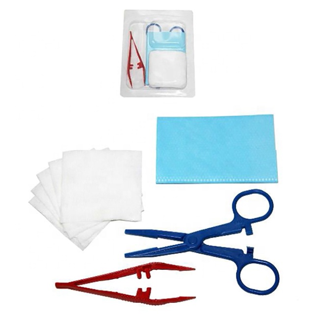 Ensemble de pansements jetables Procédure médicale Kit de soins des plaies Pack de pansements de base Stérile Ensemble de pansements jetables Procédure médicale Kit de soins des plaies Pack de pansements de base Stérile