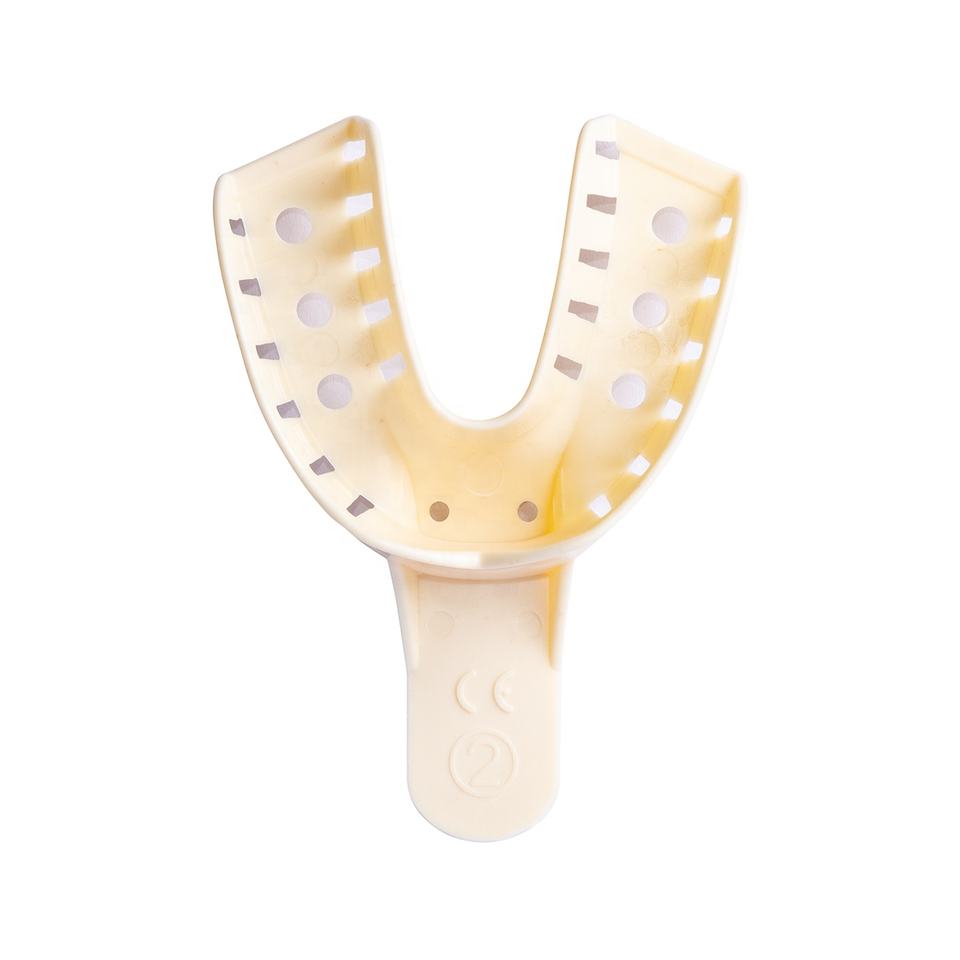 Vente en gros de porte-empreintes jetables en plastique à usage dentaire Vente en gros de porte-empreintes jetables en plastique à usage dentaire