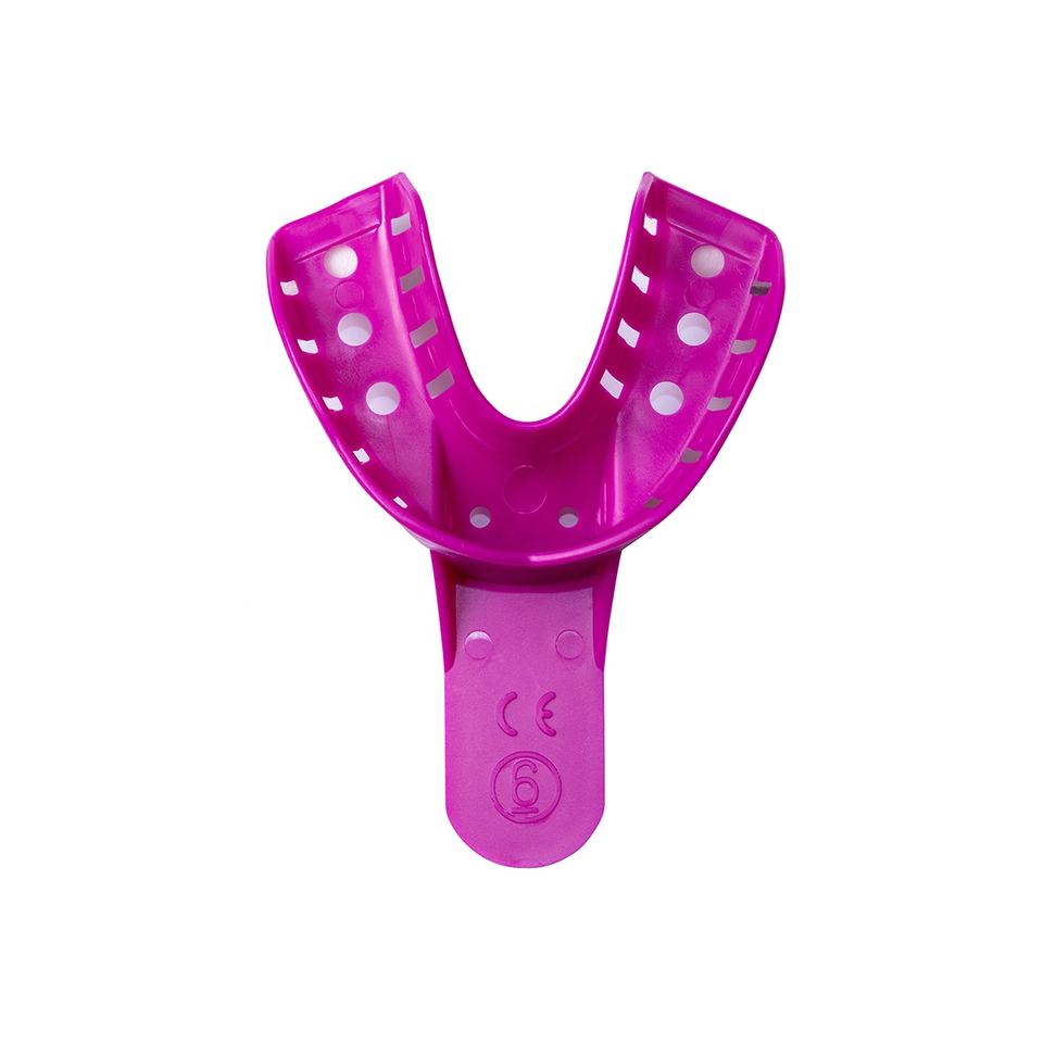 Porte-empreinte jetable porte-empreinte en plastique violet porte-empreinte dentaire Porte-empreinte jetable porte-empreinte en plastique violet porte-empreinte dentaire